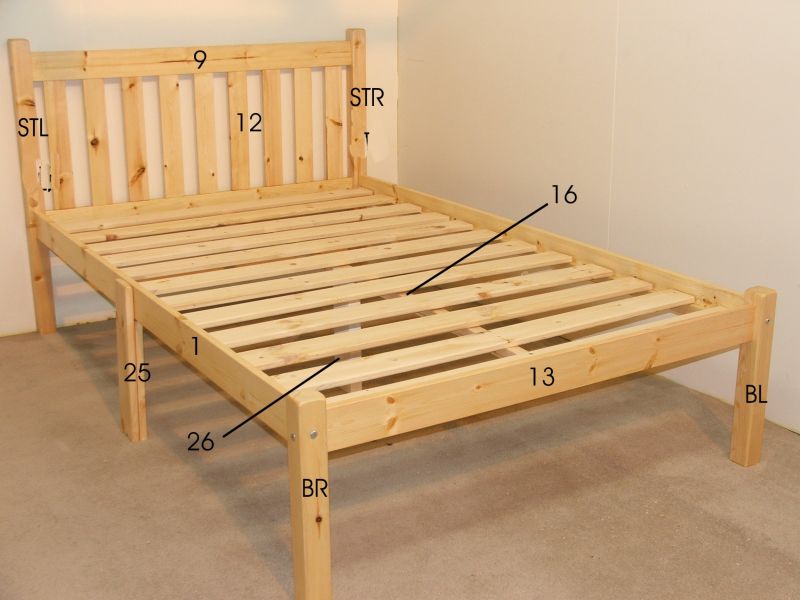 Ameila Pine Bed